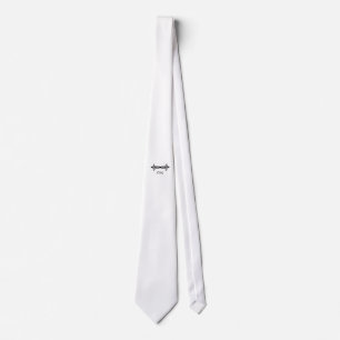 Zeus lightning bolt (Greek Font) Tie
