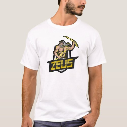 Zeus Lightning bolt Greek Myths T_Shirt