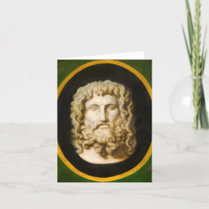 Zeus of Otricoli by Christoph Unterberger Letterpress Thank You Card