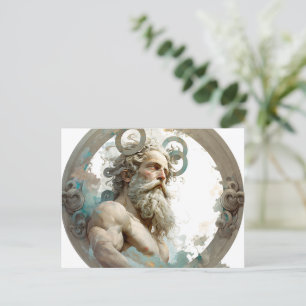 Zeus Postcard Illustration