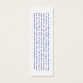 Zeus Prayer Card (Back)