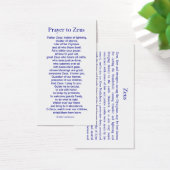 Zeus Prayer Card (Desk)