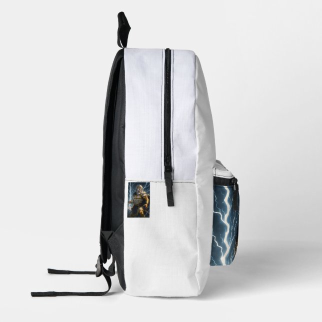 Zeus Printed Backpack (Left)