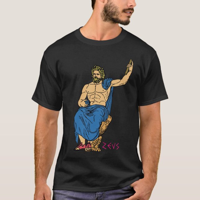 ZEUS THE KING OF THE GREEK GODS T-Shirt (Front)