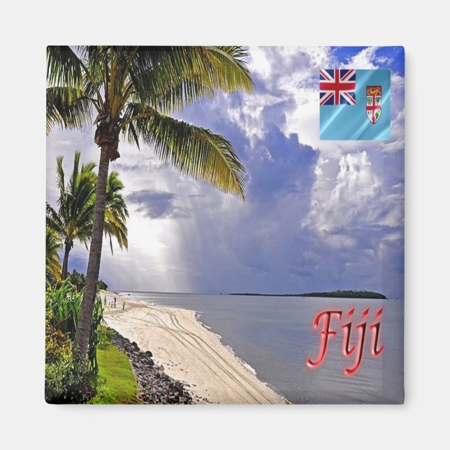 zFJ012 FIJI, DENARAU ISLAND, Oceania, Fridge Magnet (Front)