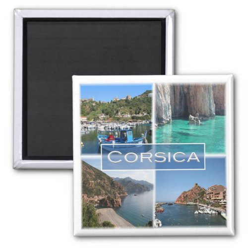 zFR007 SCANDOLA Corse Corsica Fridge Magnet