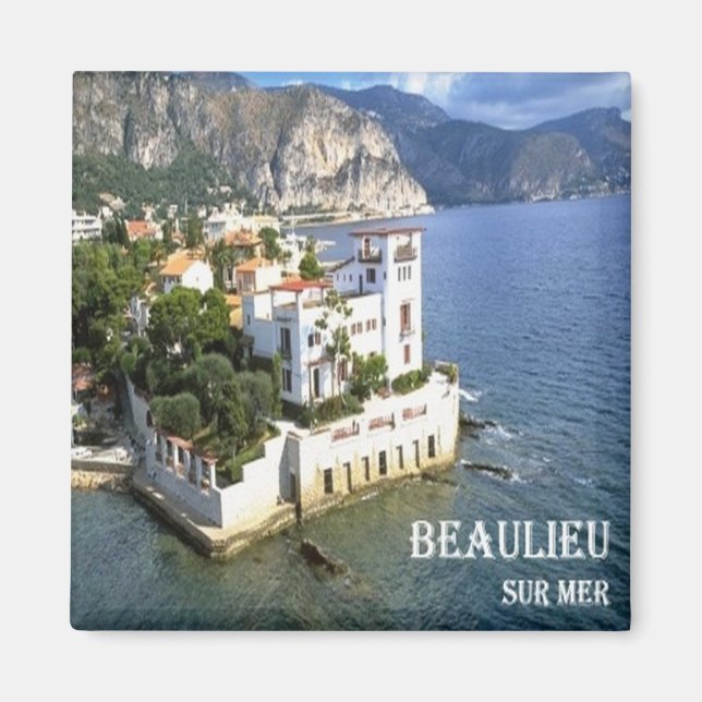 zFR0104 BEAULIEU SUR MER-BELLUOGO, French Riviera, Magnet (Front)