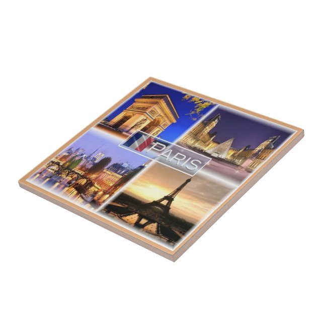 zFR018 PARIS By Night, Ceramic Tile (Side)