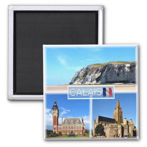 zFR020 CALAIS Cap Blanc Nez Fridge  Magnet