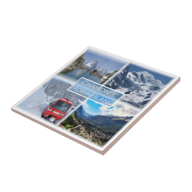 zFR021 CHAMON, Mont Blanc, Ceramic Tile (Side)