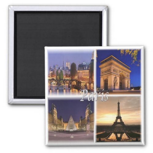 zFR030 PARIS France Europe Fridge Magnet
