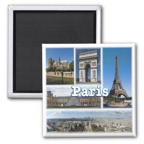 zFR032 TOUR EIFFEL and PARIS France EuropeFridge Magnet