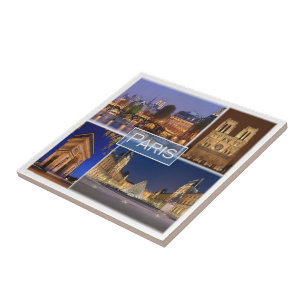 zFR034 PARIS the capital of France, Ceramic Tile