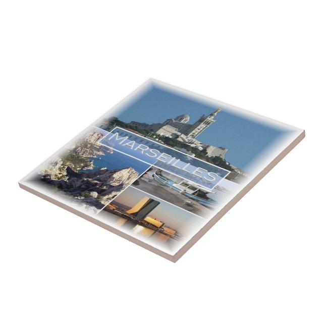 zFR037 MARSEILLES, France, Ceramic Tile (Side)