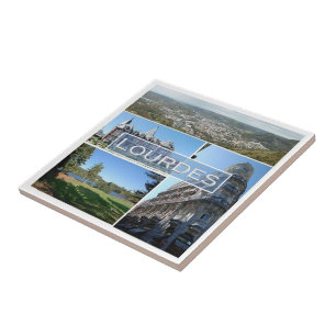 zFR039 LOURDES, France, Ceramic Tile