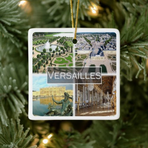 zFR042 VERSAILLES The Palace France Ceramic Ornament