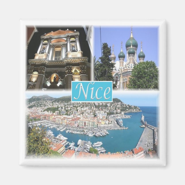 zFR043 NICE, Provence, France, Fridge Magnet (Front)