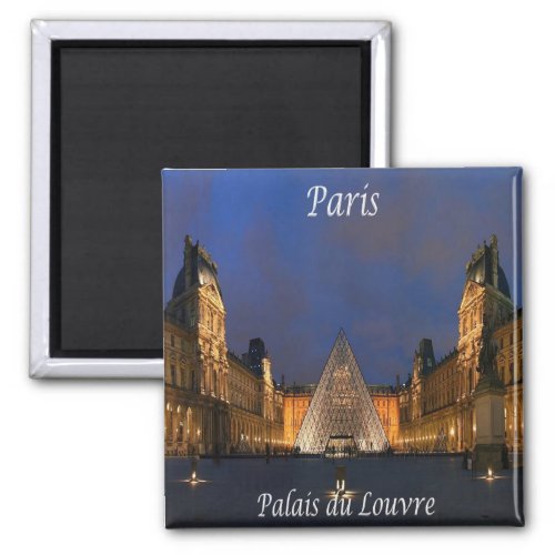 zFR052 PARIS Louvre Palace France Fridge Magnet