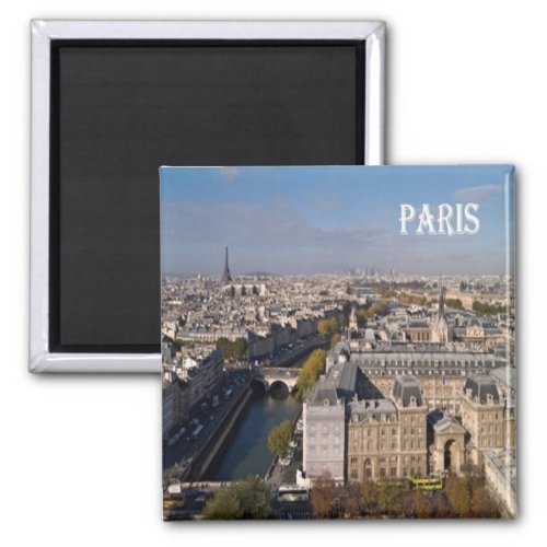 zFR054 PARIS panorama France Fridge Magnet
