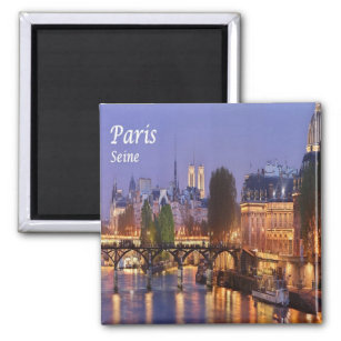 zFR056 PARIS and the Seine, France, Fridge Magnet