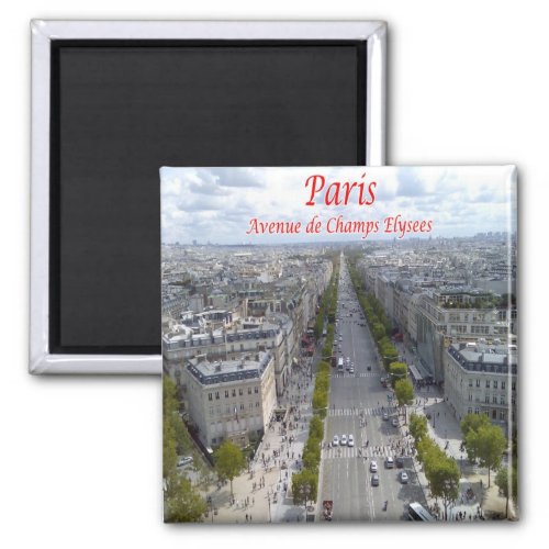 zFR063 CHAMPS_ELYSES Paris France Fridge Magnet