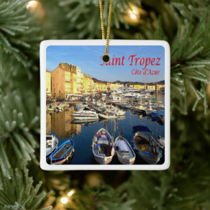 zFR078 SAINT TROPEZ French Riviera, France, Ceramic Ornament