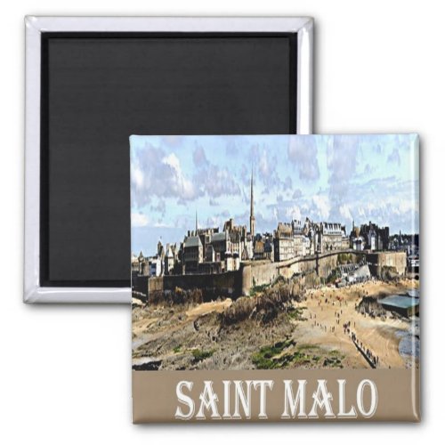 zFR081 SAINT MALO French Riviera France Fridge Magnet