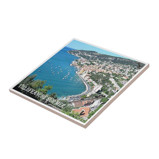 zFR083 VILLEFRANCHE SUR MER French Riviera, Ceramic Tile (Side)