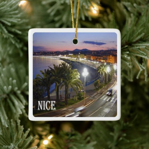 zFR085 NICE NIZZA French Riviera France Ceramic Ornament