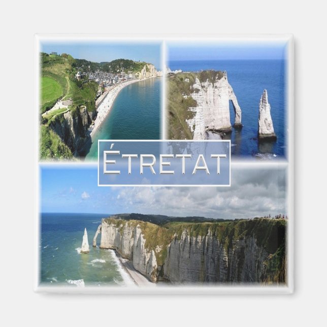 zFR101 ETRETAT Normandy, Fridge Magnet (Front)