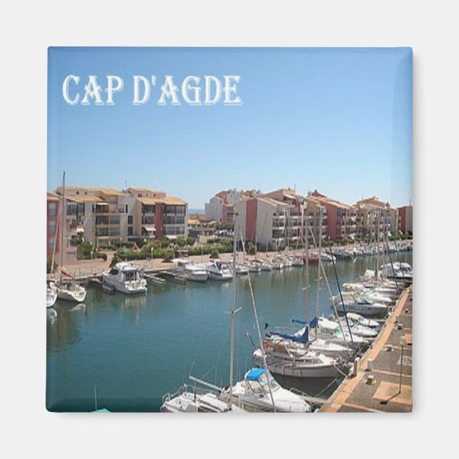 zFR103 CAP D'AGDE French Riviera, France, Fridge Magnet (Front)