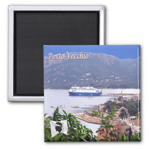 zFR119 PORTO VECCHIO Corsica Fridge Magnet