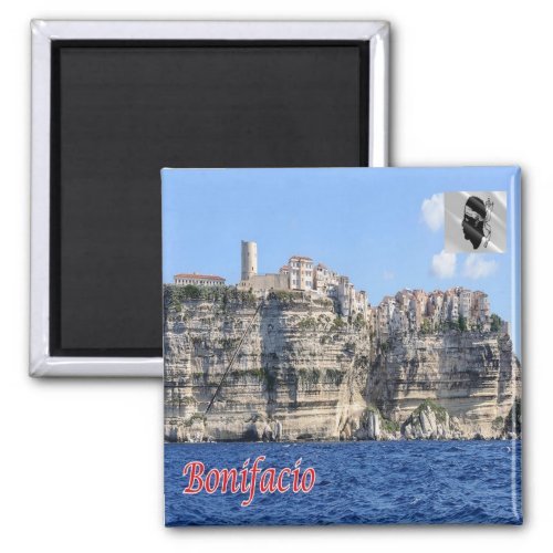 zFR124 BONIFACIO panorama Corsica Fridge Magnet