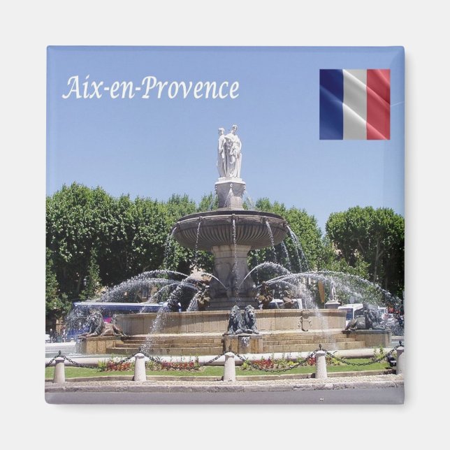 zFR141 AIX EN PROVENCE, France, Fridge Magnet (Front)