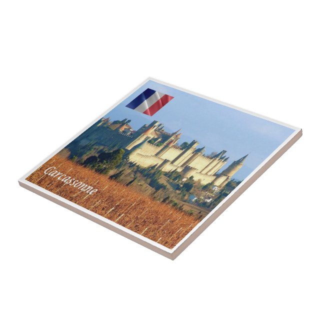 zFR143 CARCASSONNE, France, Ceramic Tile (Side)
