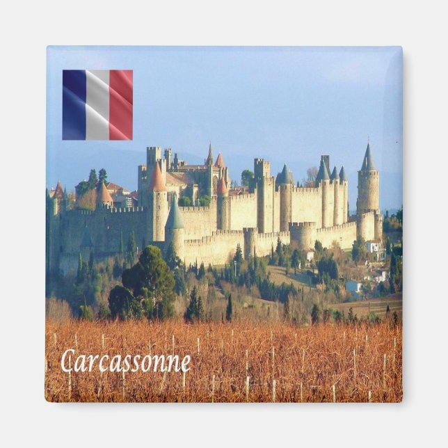 zFR143 CARCASSONNE, France, Fridge Magnet (Front)