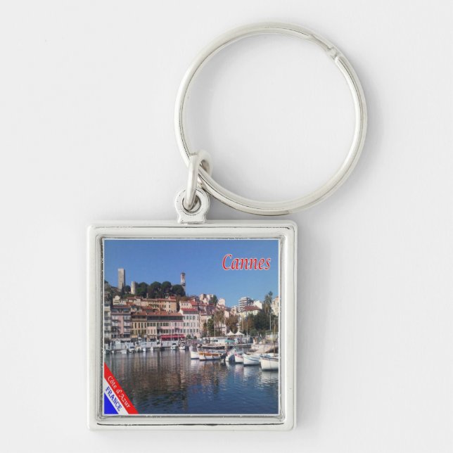 zFR151 CANNES, French Riviera, France, Keychain (Front)