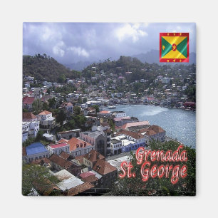 zGD005 SAINT GEORGE, Grenada, America, Fridge Magnet