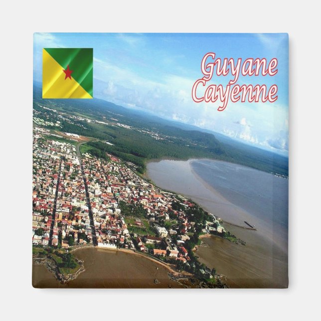 zGF004 CAYENNE,  French Guyana, America, Fridge Magnet (Front)
