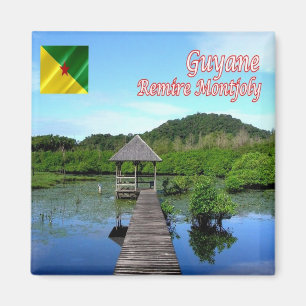zGF007 REMIRE MONTJOLY, French Guyana, Fridge Magnet