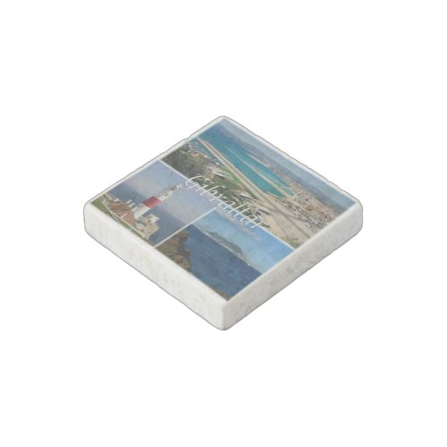 zGI003 GIBRALTAR The Lighthouse Europe Fridge Stone Magnet