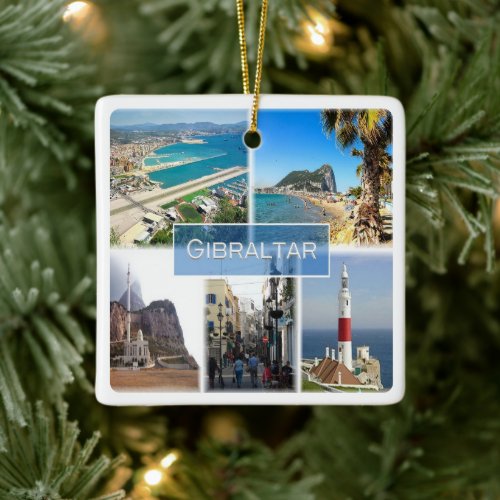 zGI004 GIBRALTAR Europe Ceramic Ornament