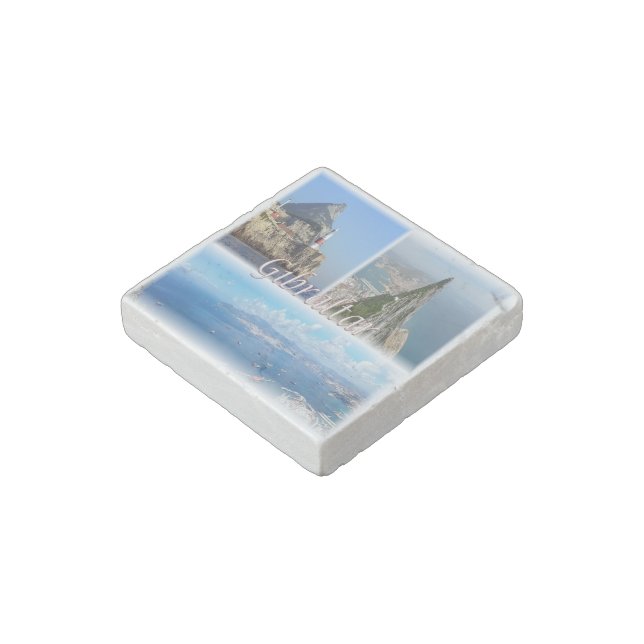 zGI005 GIBRALTAR, Europe, Stone Magnet (Angled)