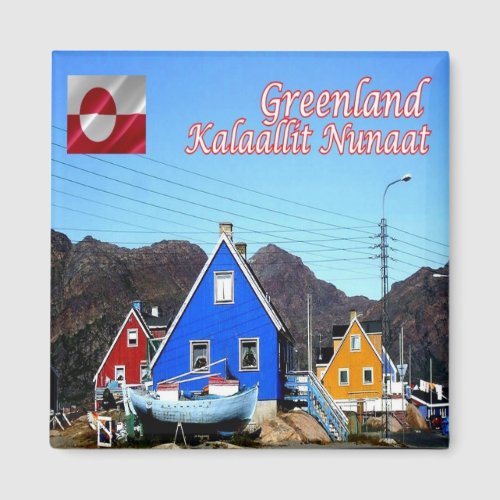 zGL008 KALAALLIT NUNAAT Greenland Fridge Magnet