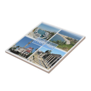 zGR020 mosaic of KOS, Greece, Europe, Ceramic Tile