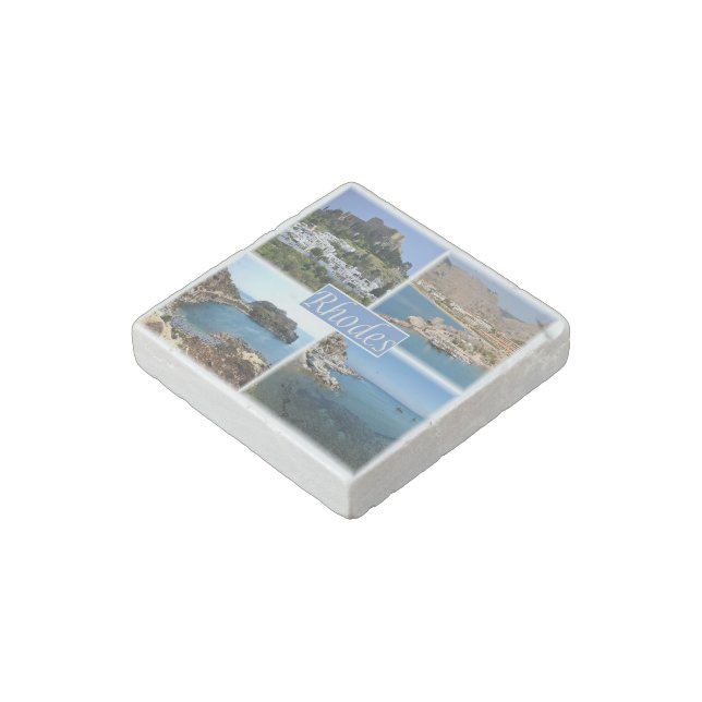 zGR025 RHODES, Greece, Europe, Fridge Magnet (Angled)