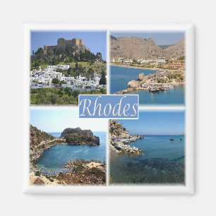 zGR025 RHODES, Greece, Europe, Fridge Magnet