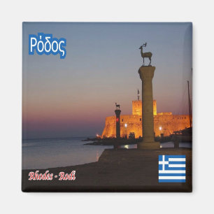 zGR037 RHODES, Greece, Fridge Magnet