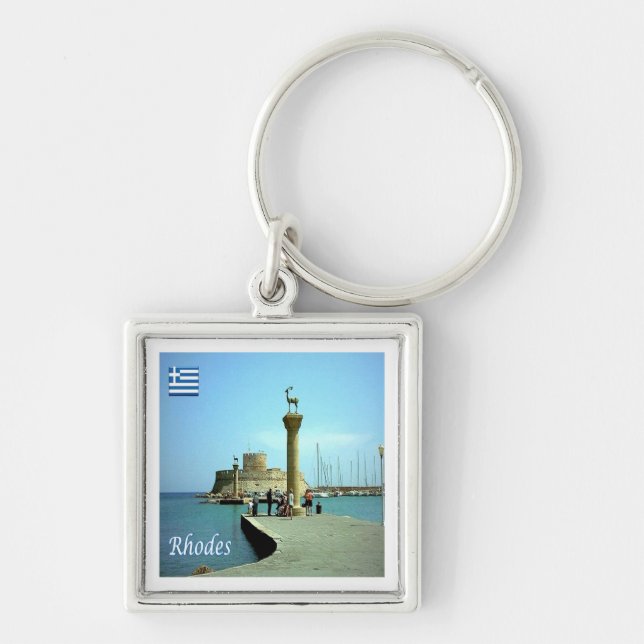 zGR039 RHODES, Greece, Keychain (Front)