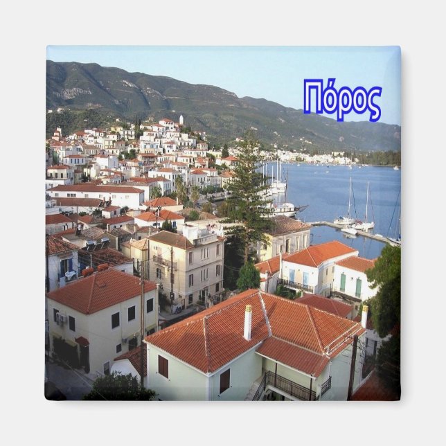 zGR043 PAROS Greece, Fridge Magnet (Front)